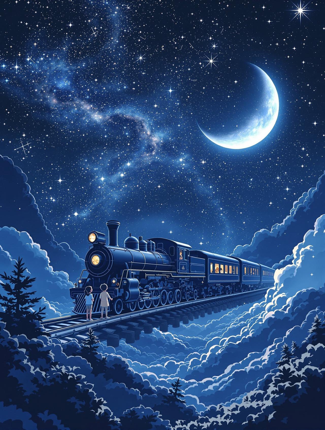 age动漫官方网站编辑推荐番剧《银河铁道之夜》封面 - 童话 / 奇幻,编辑月见倾情推荐