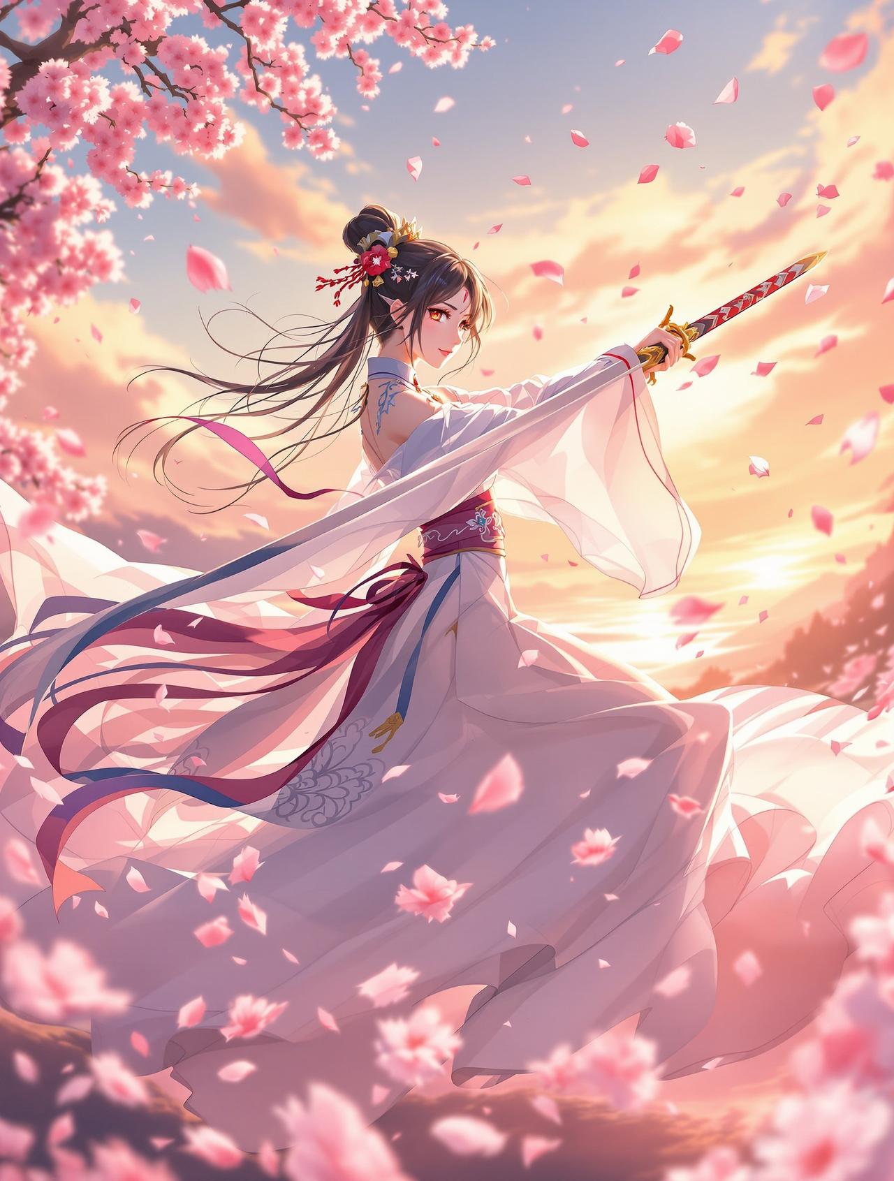 age动漫官方网站热播榜第3名番剧《花与剑之歌》封面 - 古风 / 武侠